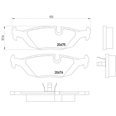 Pagid Brakes Disc Brake Pad, 355006041 355006041